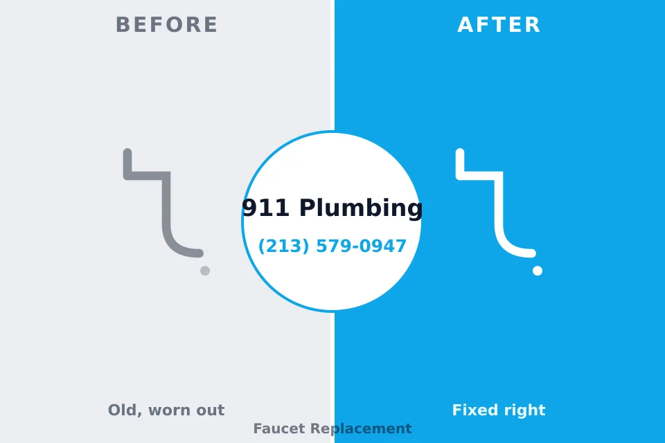 Before and after: plumbing repair Meadville, PA